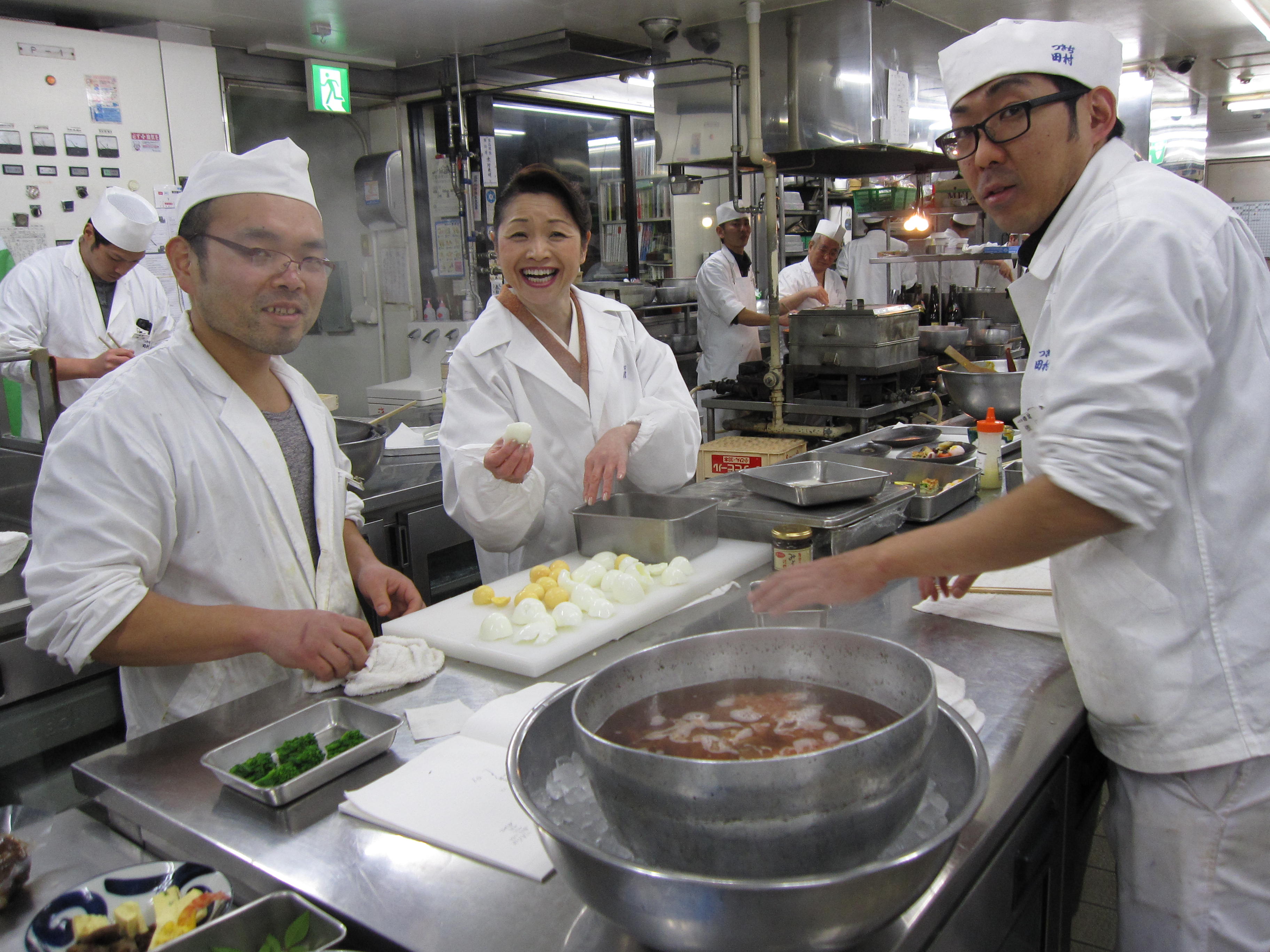 つきぢ田村「女将の手料理研修会」 ―「料理屋の主人が『美味しい!』と